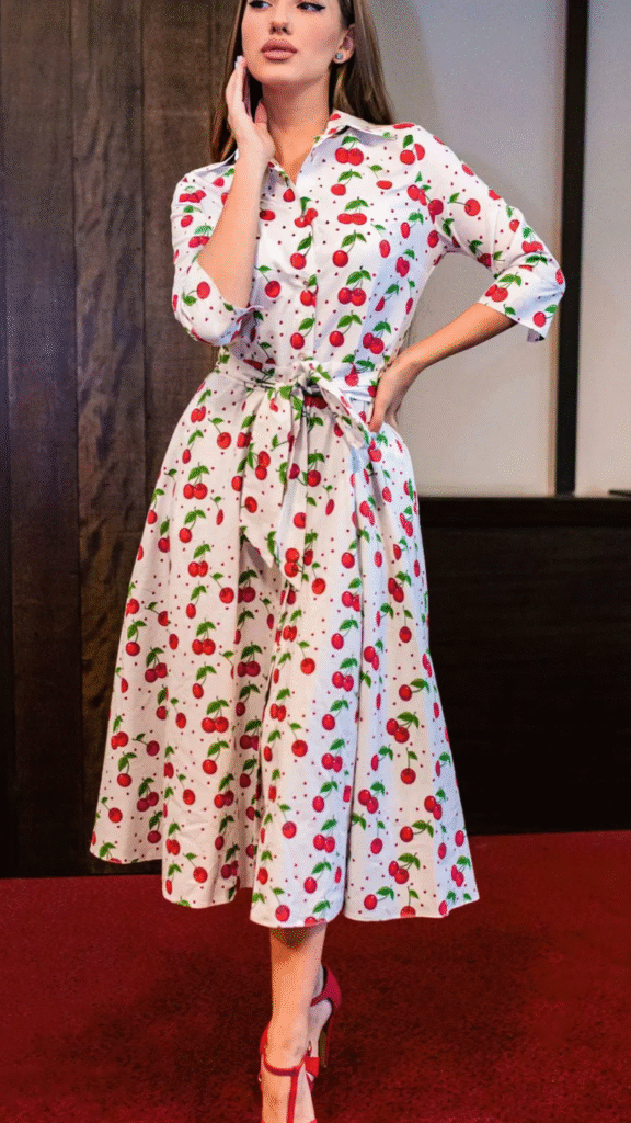 Rochie-cămașă din bumbac pentru femei peste 30 de ani – pentru vară 2025